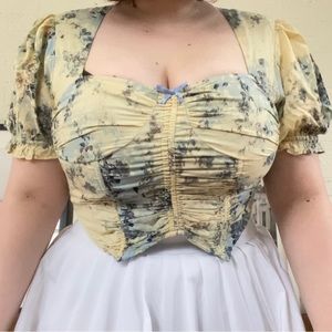 Floral corset top